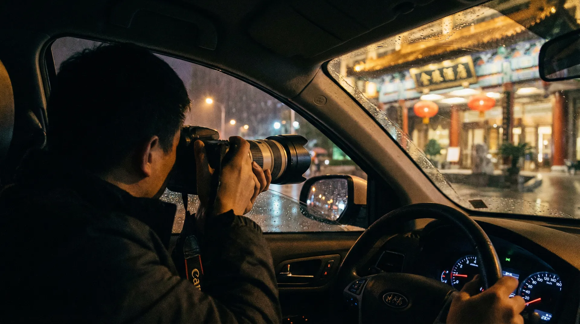 今日吃瓜 - 记者深夜跟踪拍摄明星行踪